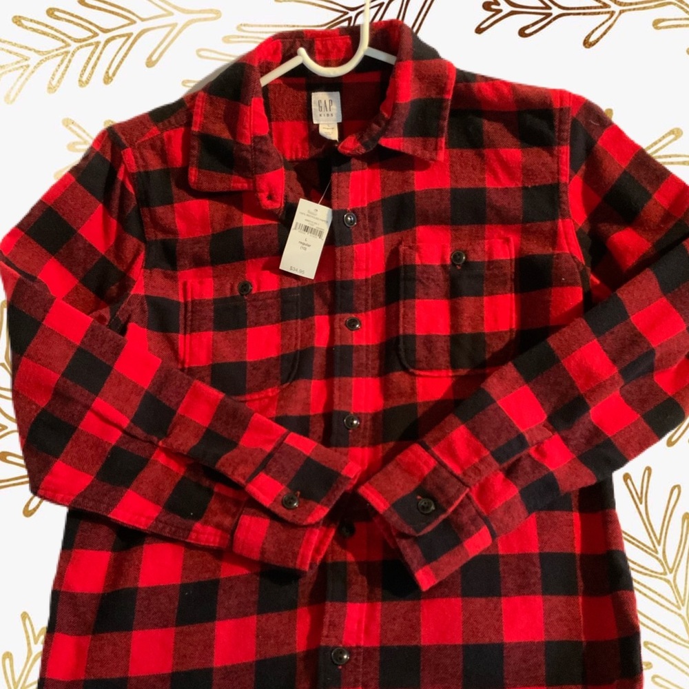 Red Plaid Flannel Shirt